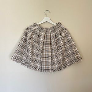 Nasty Gal pleaded plaid mini skirt